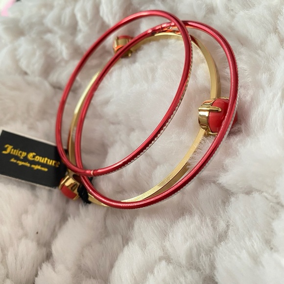 Juicy Couture Gold Tone 3-pieces Bangle  Bracelet NWT - Picture 4 of 11